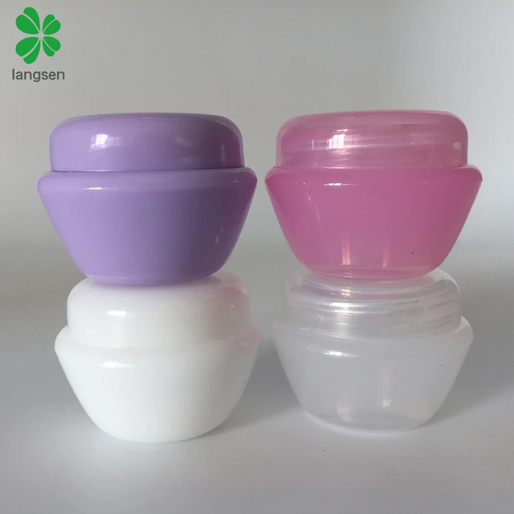 Plastic PP 5g mushroom cosmetic jar