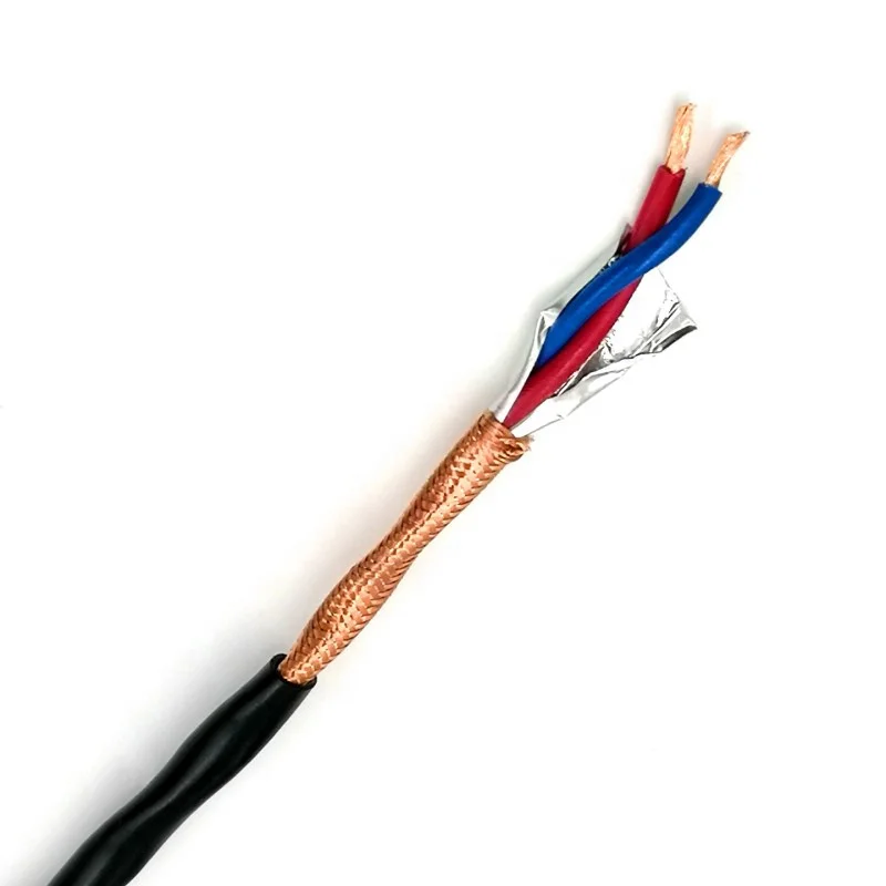 
professional microphone cable 100m 2 core shielded twisted pair cable aluminum foil for cable shield for microphone xlr 