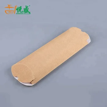 Kraft Paper Restaurant Corrugated Fluting Pillow Pack Box