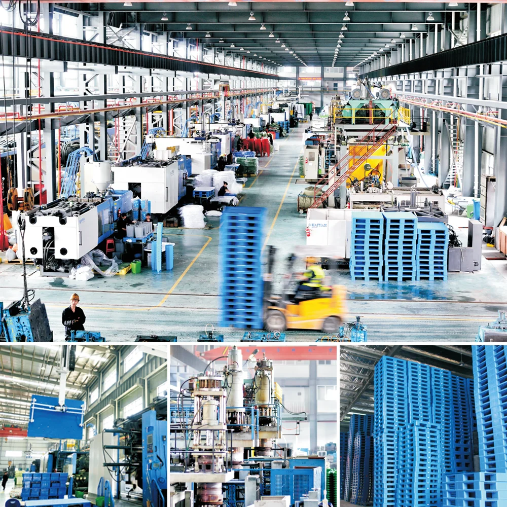 
1100 x 1000 wholesale cheap palete de plastico nestable single side plastic pallets for sale 