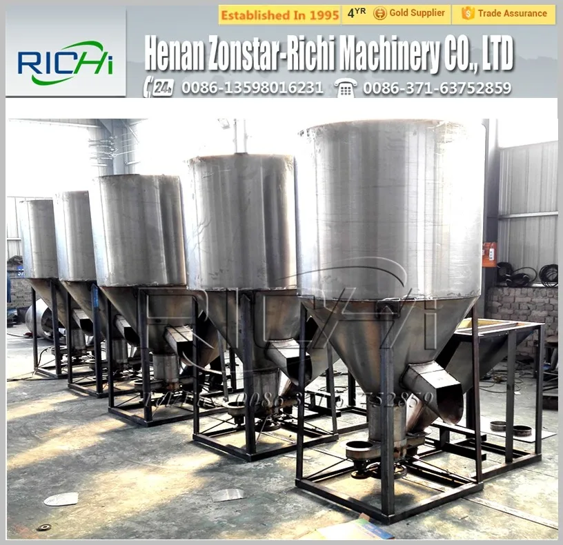 0.5t 1t /batch Wheat Corn Feed Mill Crusher Animal Feed Grinder And