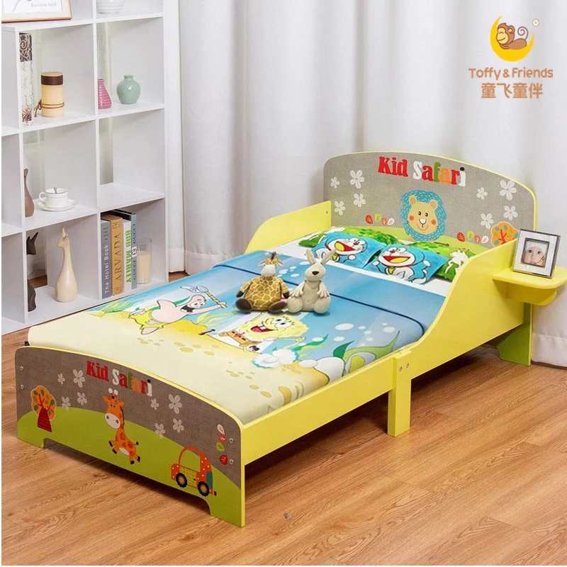 
Toffy & Friends BSCI Wooden Kids Toddler Bed in safari design 