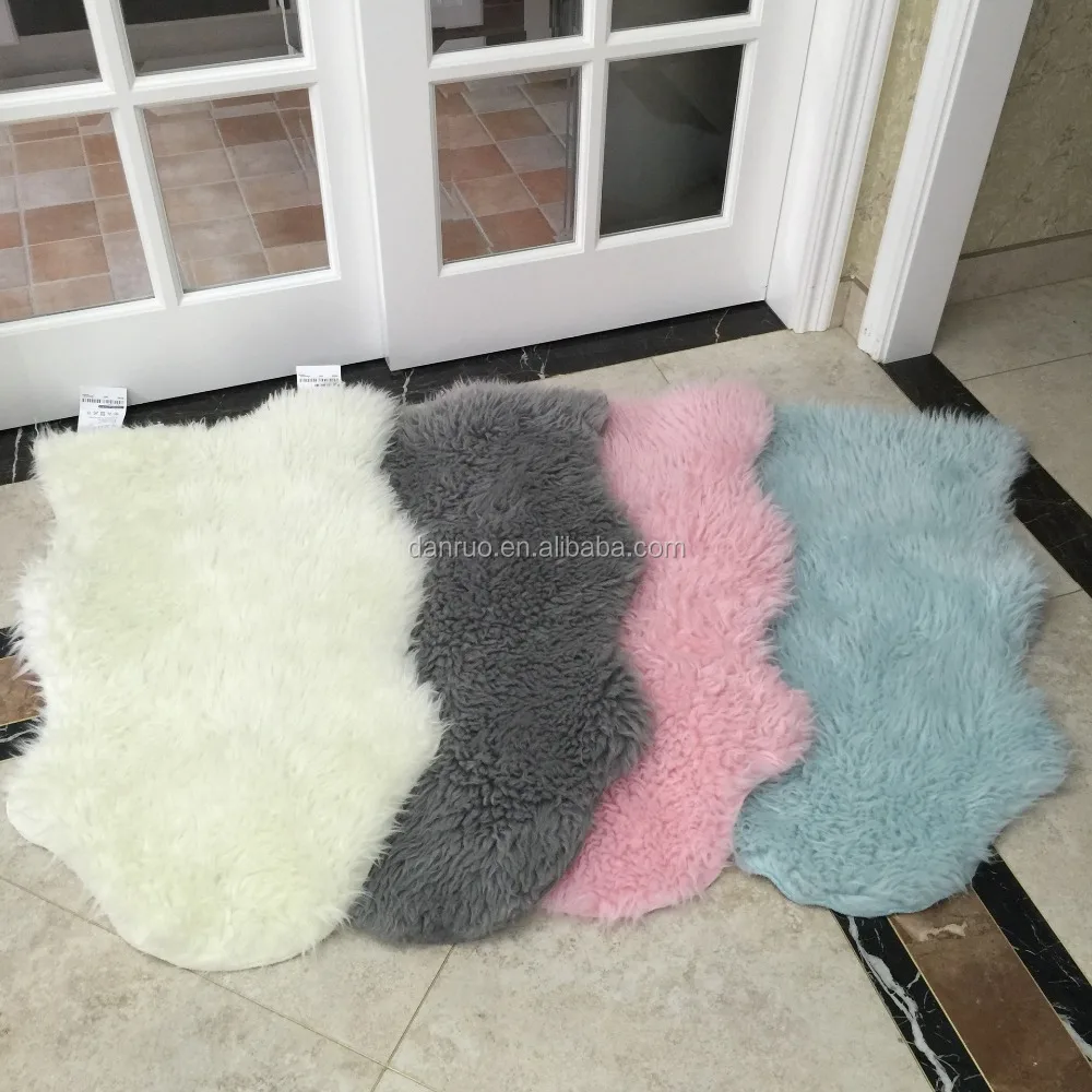 Artificial Sheepskin Animal Shape Carpet Fur In One Body Imitation