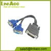 LFH-59 (DMS-59) 59 pin DVI to Dual VGA Male to Female Splitter Adapter Cable
