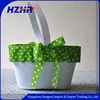 Non-woven flower basket beautiful easter rabbit shape basket with handle
