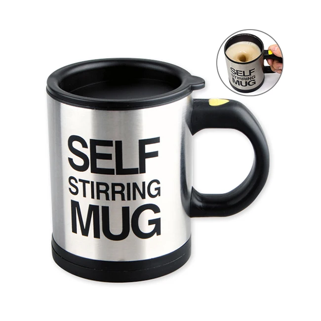 

Stainless Steel Coffee Mug Self Stiring Mugs Electric Automatic Mixing Cups