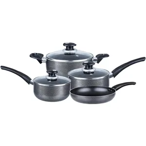 Image of kitchen nonstick aluminum cookware sets cheap cooking pot and pans