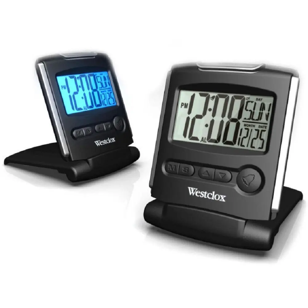 Small Portable Alarm Clock Find Get Quotations Slim Fold Up Digital Travel Alarm Clock With Snooze New Portable