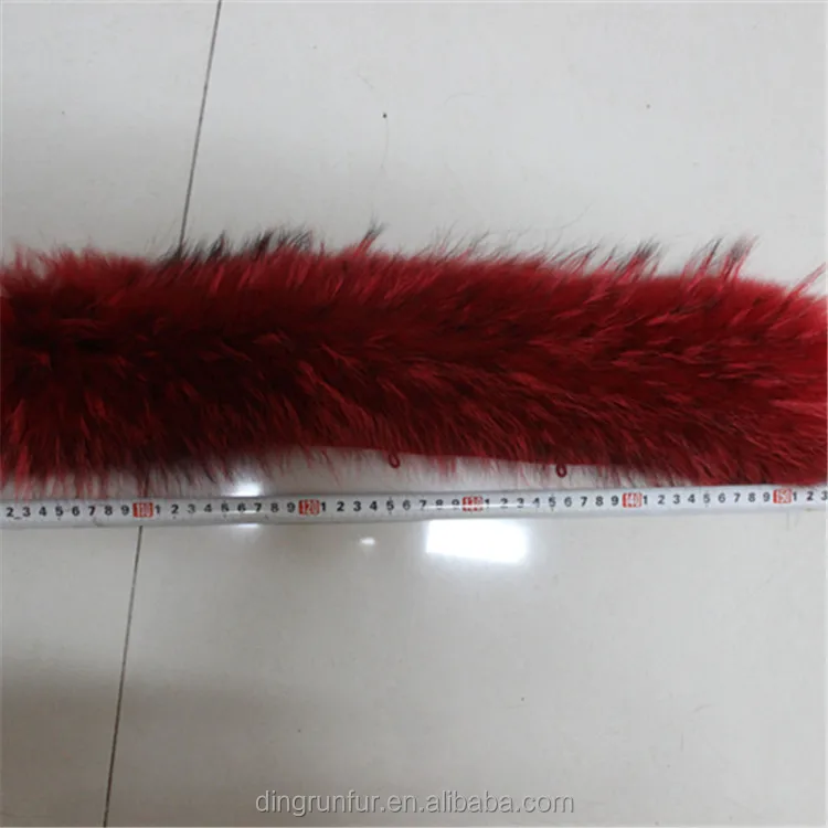 
wholesale Raccoon Fur Trim for Hood detachable fur collars 