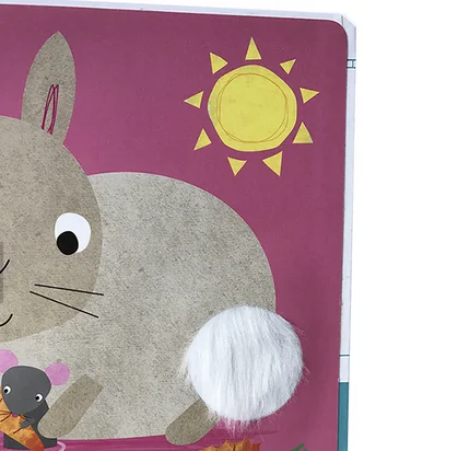 
Vivid and cute magic baby touch and feel activity books 