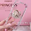 2019 Fashion luxury manual diamond mobile phone case clear TPU holder back cover case for xiaomi K20 NOTE7 mi9