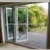 浴室玻璃制品折叠门用于庭院的热打破铝折叠门