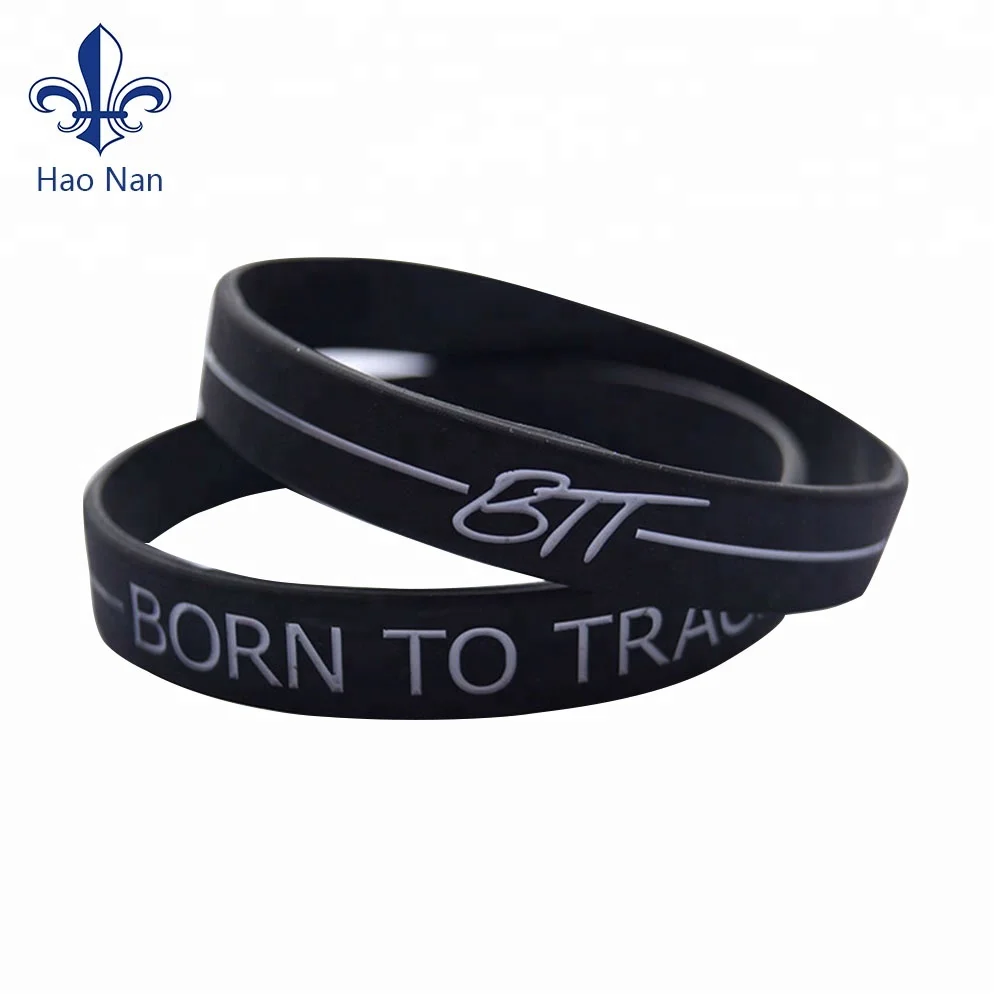 Embossed Printed Wristband Rubber Wrist Band Factory Wholesale Custom