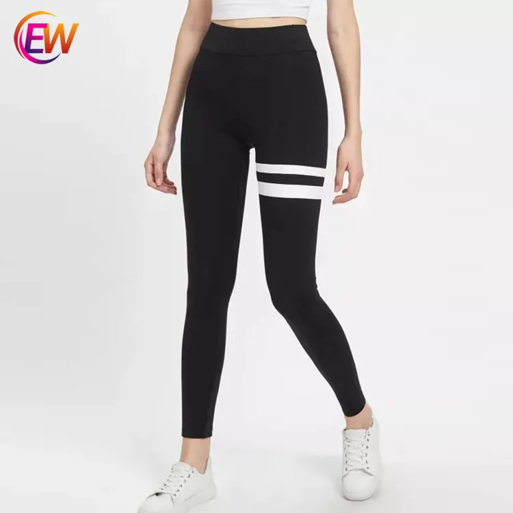 Best Selling Ladies Tights Asian Black And White Leggings