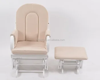 Nursing Glider Rocking Recliner Maternity Chair With Small Stool