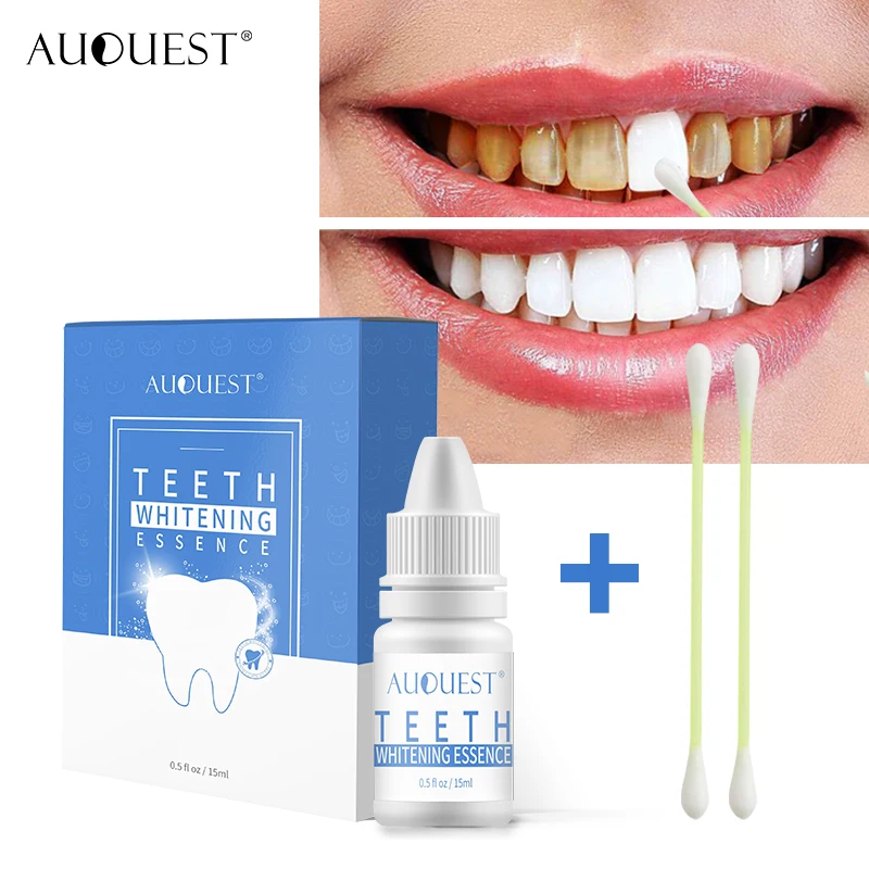 

Auquest teeth whitening essence for party ,for date use , instance effect for a white smile, White color