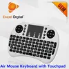 3d android air mouse remote control, K08 mini wireless keyboard 2.4g with touchpad