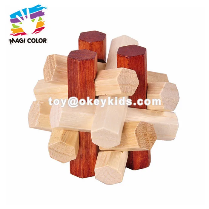 Wholesale Customize Kongming Luban Lock Wooden Puzzle Lock Toy To Anti