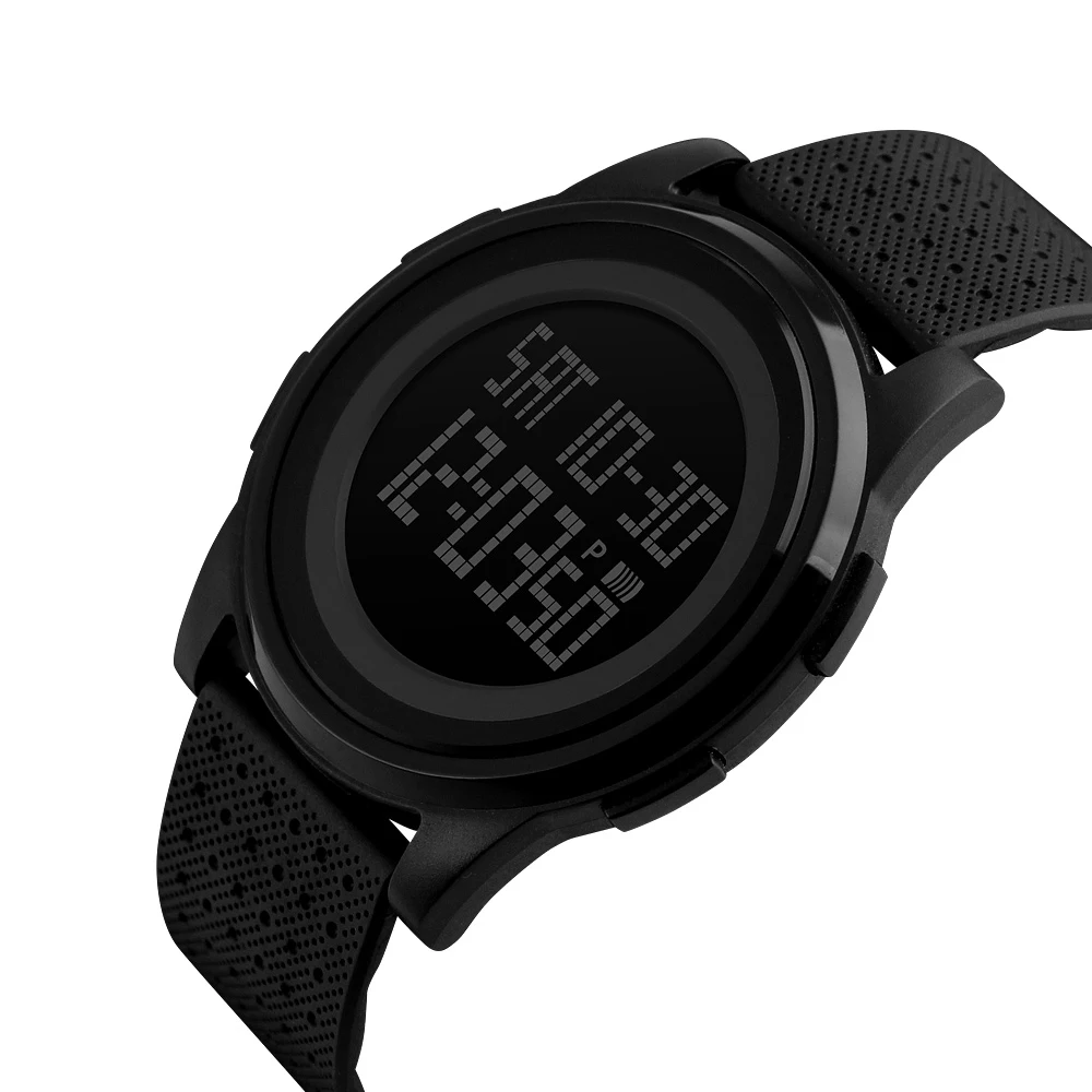 

fashion watch factory skmei 1206 light up digital watches black waterproof digital watch, 5 colors