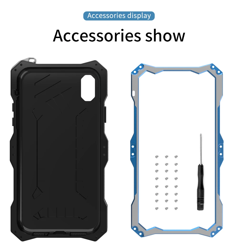 
China made hot aluminum alloy for iPhone 8 case anti crash anti collision cell phone shell 