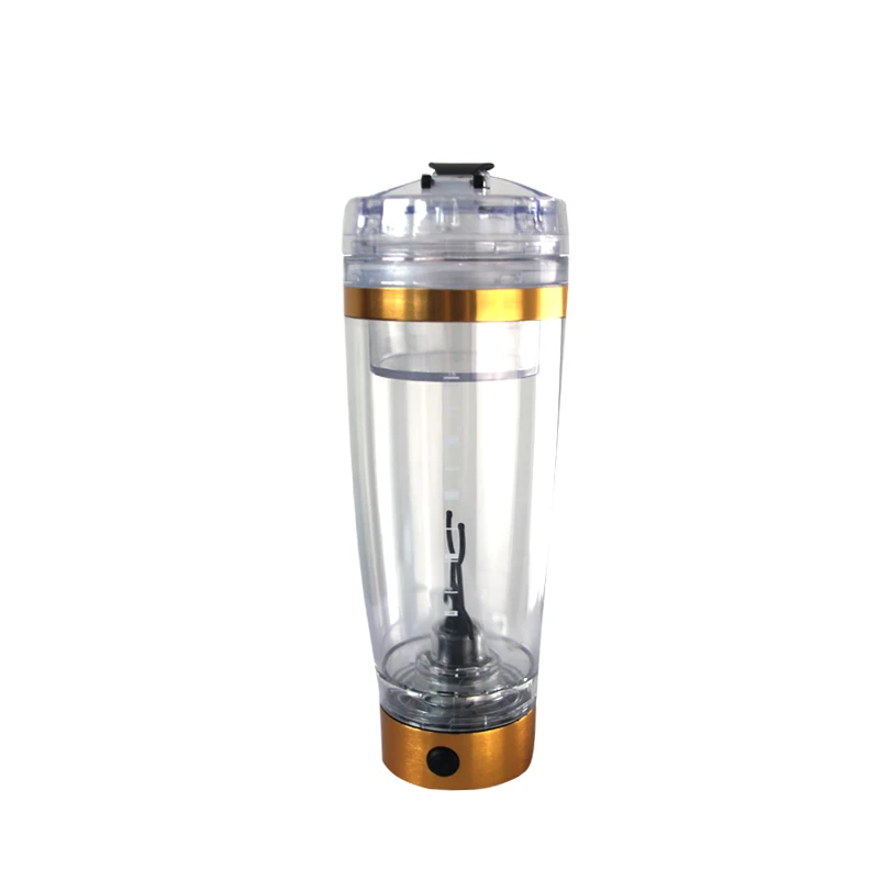 

2019 BPA Free 600ml USB Rechargeable Electric Vortex Bottle Shaker Automatic Protein Shaker with Storage, Red;black;golden;silver