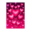2018 Custom Decorative Garden Balloon Hearts Polyester Happy Valentine's Day Garden Flag