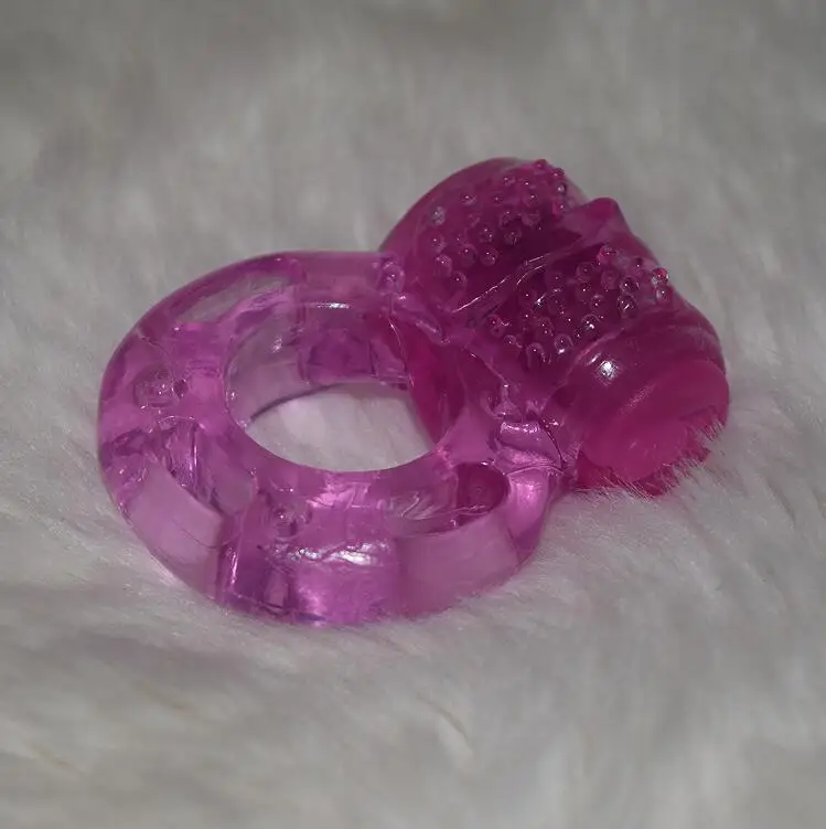 TPE pussy stimulate ring wholesale button vibrating penis ring low price cock ring with vibrator