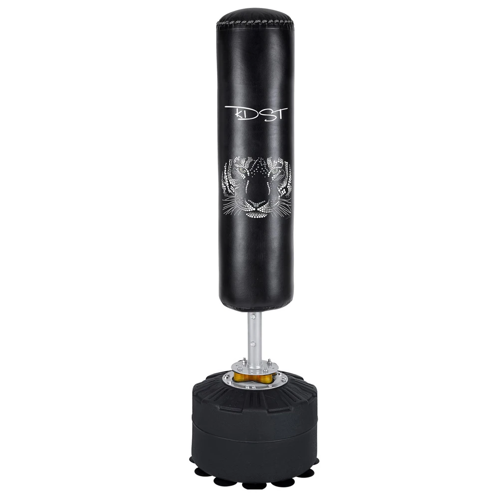 
hot sale workout free standing heavy kicboxing body punching training bags with leather skin 