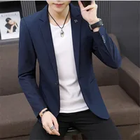 

Wholesale men suit jacket casual Korean version of men's wedding suit slim small suit jacket