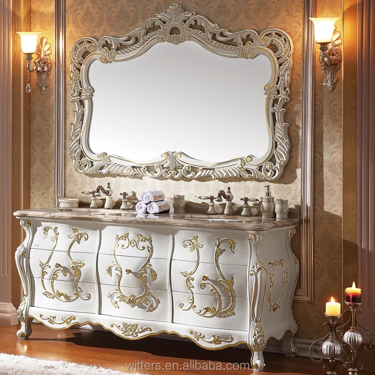 Luxury Bathroom Vanity Furniture With Double Basin - Buy Bathroom