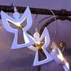 White Color Wooden Angel String Lights for Indoor Decoration HNL316B