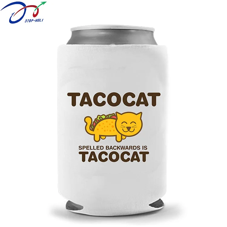 

Custom Printing Neoprene Can Coozies with Bottom Stubby Beer Bottles, Customized color