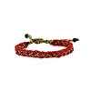 B1102270 Adjustable Braided Handmade Kabbalah Red String Rope Bracelets With Beads Good for Prosperity and Success
