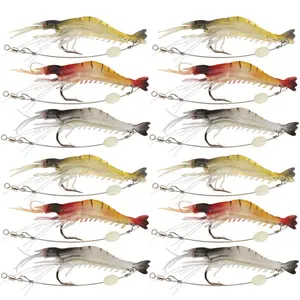 10cm 6g Luminous Pearl Soft Big Shrimp Bait Shrimp Soft Lures Wholesale