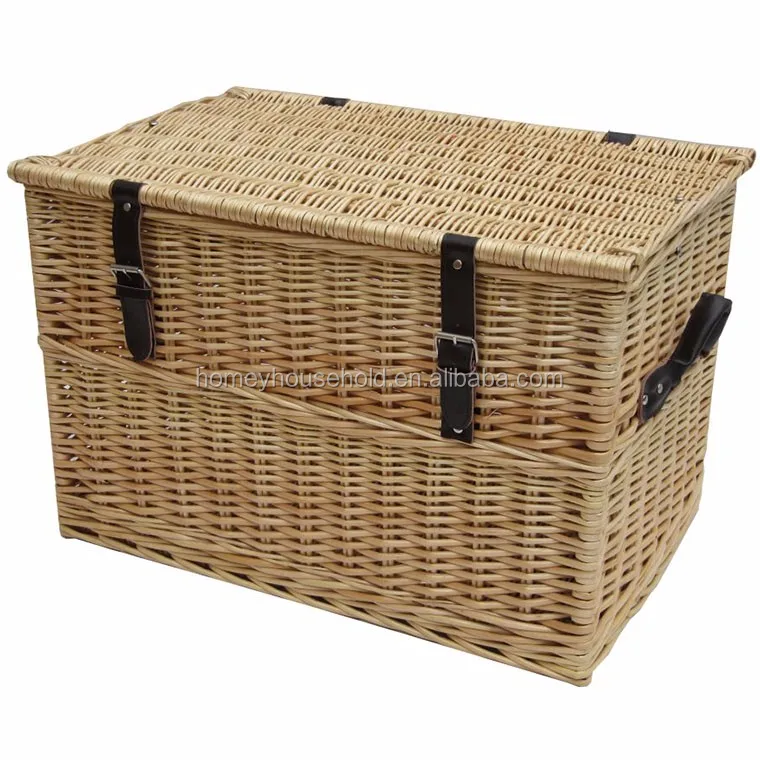 Large Toy storage wicker chest trunk