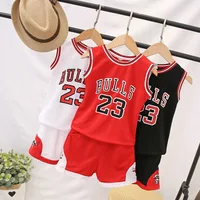 

Toddler Boy Summer Clothes Children's Basketball Uniform Baby Girl Tracksuit 2pcs Set Kids Boys Girls Sports Clothes Set Outfit