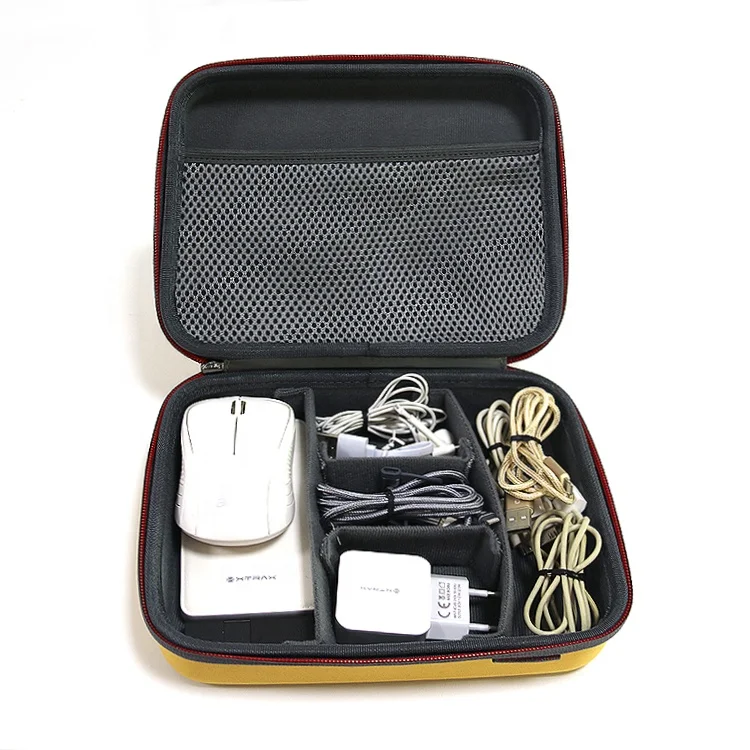 Carrying Eva Case Electronic Accessories Organizer With Diy Adjustable