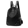 Ladies double shoulder oxford college travel student rivets fancy backpack