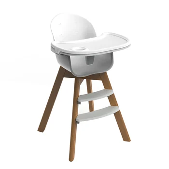Wooden High Chair Modern Adjule Rotatable Feeding Baby Wooden High Chair Modern Adjule Rotatable Feeding Baby Chairs For Infants Toddlers