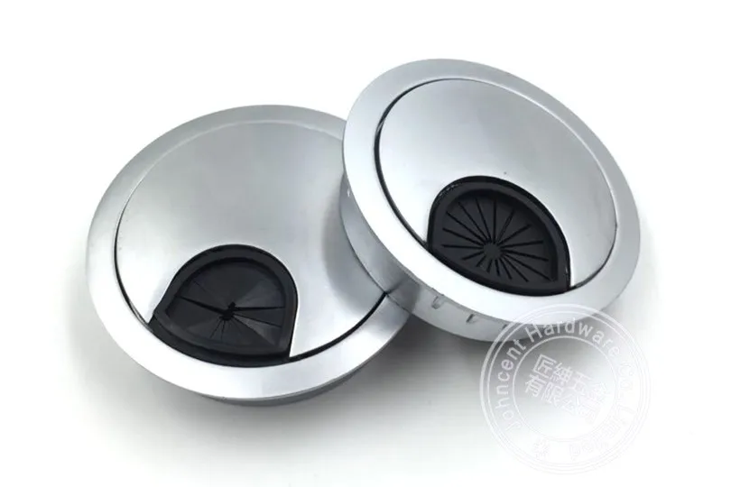 Mini 35mm round zinc alloy wire box table cable tidy