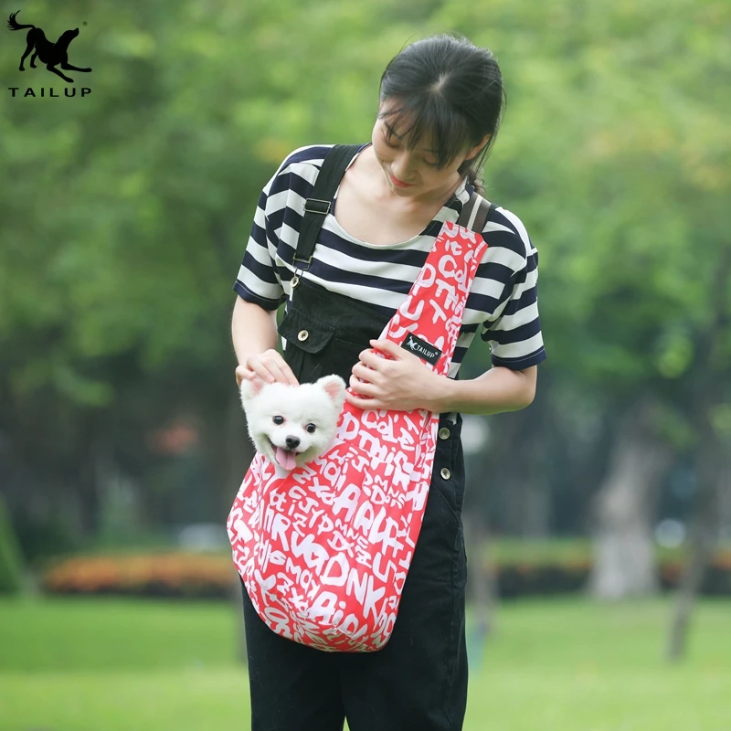 

2019 Foldable Pet Sling Carrier Bag Autumn Style Dog Sling Shoulder Bag, Assorted