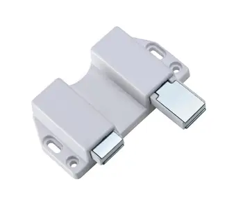 Push Type Double Door Catch With Magnet Fitting For Cabinet Glass