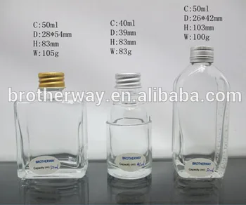 Download Wholesale 40ml 50ml Clear Square Glass Liquor Bottle Mini Size Hot Sale View Wholesale 50ml Round Small Bottle Empty Glass Bottles Of Liquor With Metal Caps Bw Product Details From Xuzhou Brotherway Glass Yellowimages Mockups