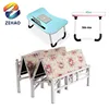 Cheap metal double folding bed small portable laptop desk bed tray foldable PP computer modern