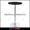Slim stainless steel table foot krion Solid Surface round marble table top