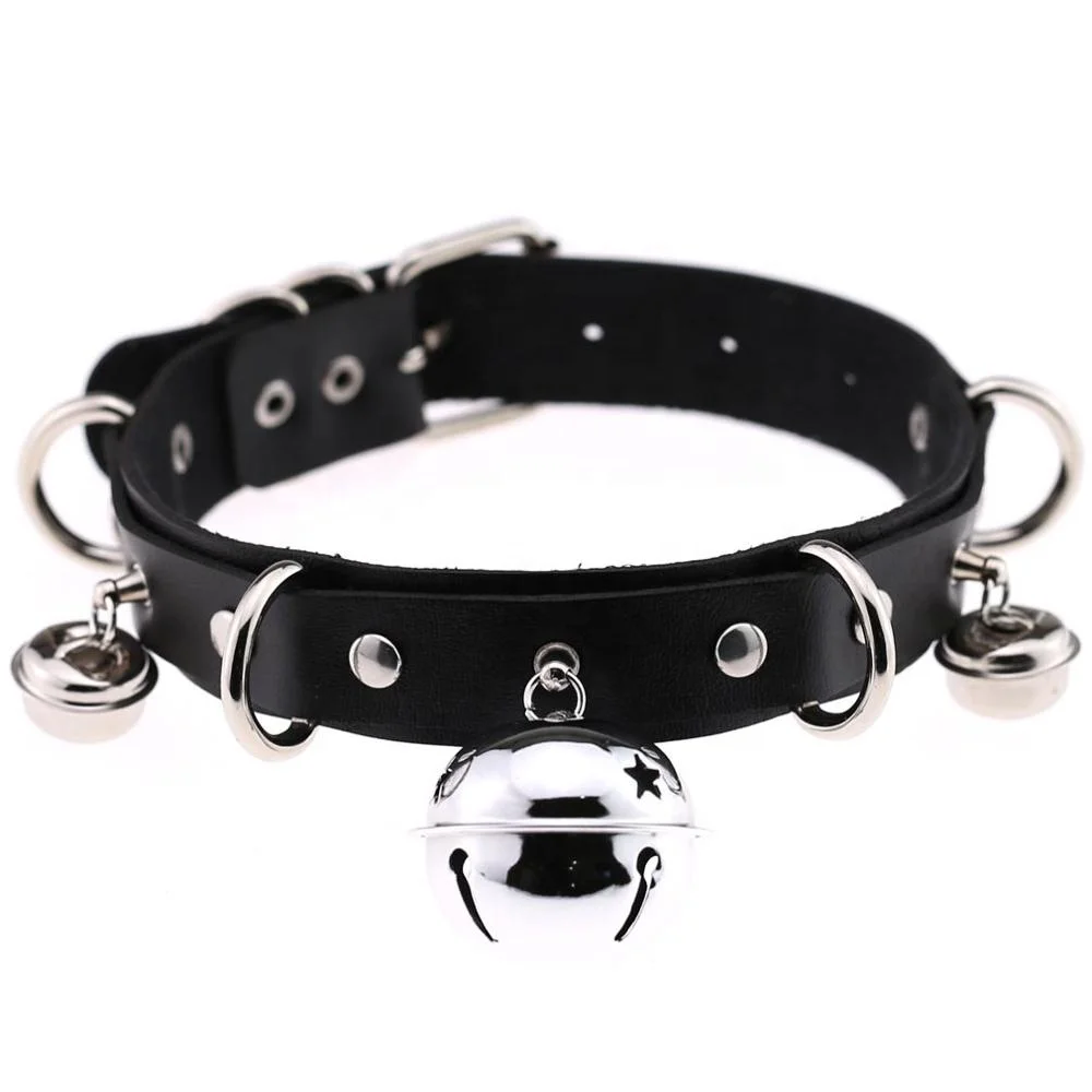 

Wholesale Exaggerated Harajuku Punk Gothic PU Leather Choker Jewelry Sex Clavicle Women Collar Necklace, 16 colors