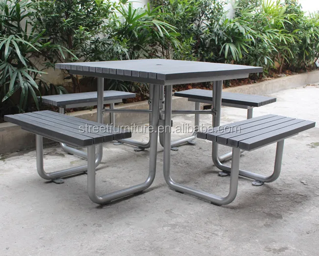 Recycled Plastic Wood Outdoor Table With Umbrella Hole Buy Outdoor
