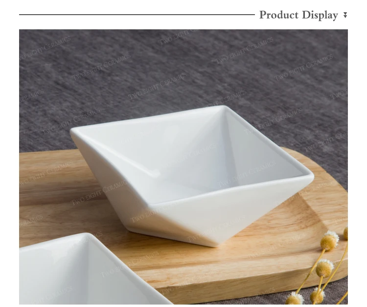 Decorative fine porcelain irregular special design oven safe baking dish nut bowl