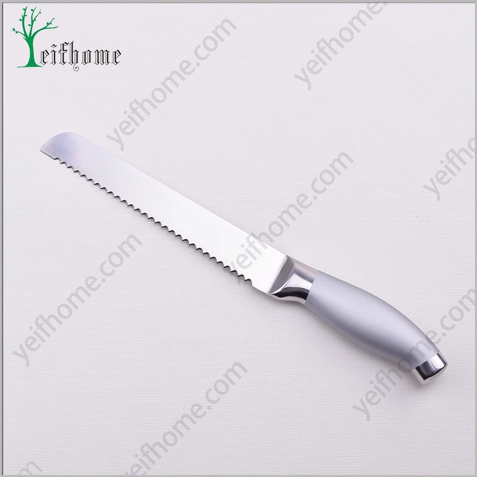 Collapsible silicone cookware bread knife