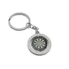 Rotatable Dartboard Keychain Metal Round Key Chain Ring
